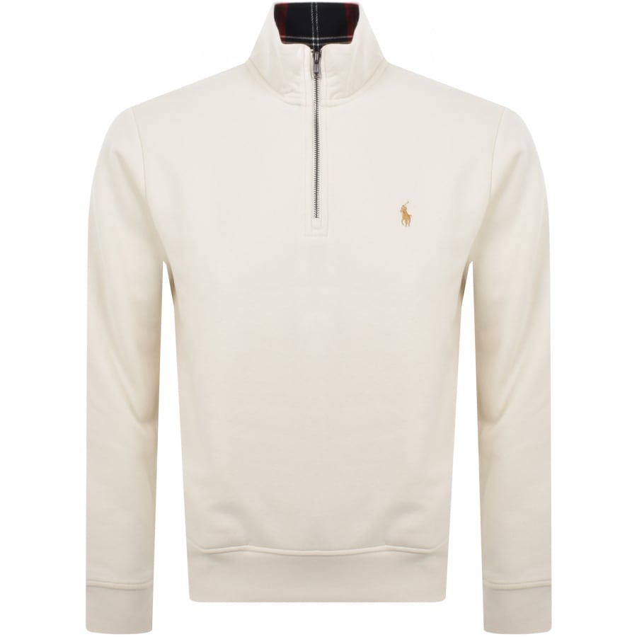 現行 POLO RALPH LAUREN【QRタグ付】ホワイト トレーナー　S 現行 POLO RALPH LAUREN【QRコードタグ付】ホワイト トレーナー